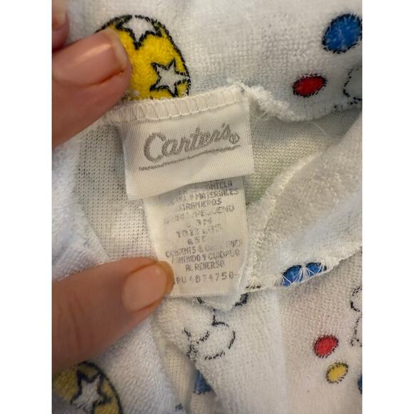 Vintage Carter's Baby Pajamas 3pc Lot – 90s Soft Cotton Footies & Onesie Ducks - Picture 4 of 5